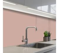 KitchenYeah© Splashback for kitchen 32"x59" / 80x150 cm self-adhesive Sink Splash Splatter Guard Splashbacks Walls Pink - Palette - Old - Solid