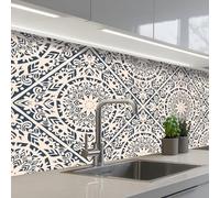 KitchenYeah© Splashback for kitchen 32"x79" / 80x200 cm self adhesive Sink Splash Splatter Guard Backsplash Decor Design - Ornament - Vintage - Retro