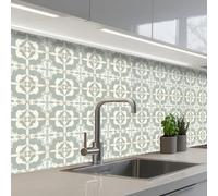 KitchenYeah© Splashback for kitchen 32"x98" / 80x250 cm self-adhesive Back Splashes Kitchens Splash Guard Decor Classic - Pastel - Flower accent