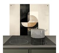 KitchenYeah© Splashback for kitchen 65x52 cm Splash Splatter Guard Splashbacks Walls, Induction hob cover Modern - Square - Shapes
