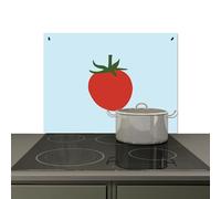 KitchenYeah© Splashback for kitchen 71x52 cm Back Splashes Kitchens Splash Guard Decor, Ceramic hob covers Red - Tomato - Vegetable