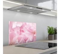 KitchenYeah© Splashback for Kitchen self-Adhesive Wall Protector Splash | 16"x24" / 40x60 cm - Back Cooker Backsplash Flower Power - Flowers - Pink - Peony