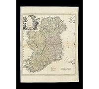 Kitchin 1777 Map Ireland Provinces Counties Art Print Canvas Premium Wall Decor Poster Mural