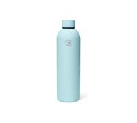KITCHKIT Insulated Stainless Steel Water Bottle 25oz/750ml Vacuum Flask, Leak-Proof Lid, Hot & Cold Retention, Minimalist White Design, Reusable Eco Bottle (Alpine Aqua)