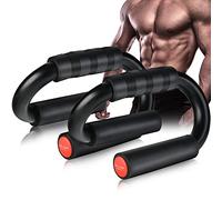 KitchLife AIR-ONE SPORTS Push Up Bars, Extra Thick Non-Slip Foam Grip, Sturdy S-Shaped Structure Push Up Stands, Wrist Protection Handles for Strength Training Home Gym, Supports Users Over 200 lbs,