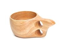Kitchnexus Nordic Style Handmade Kuksa Backpack Wooden Mug Cup for Camping Hiking Survival Teacup Bushcraft Model A 230Ml