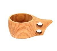 Kitchnexus Nordic Style Handmade Kuksa Backpack Wooden Mug Cup for Camping Hiking Survival Teacup Bushcraft Model C 200Ml
