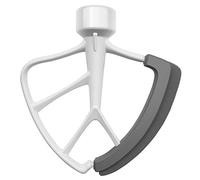 KITCHPOWER 4.5-5 Quart Flex Edge Beater for KitchenAid Tilt-Head Stand Mixers White