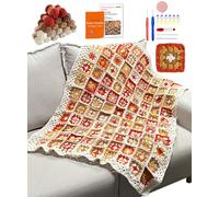 Kitcroet Blanket Knitting Kit for Beginners, Complete Beginner Knitting Kit Including Knitting Needles Set