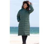 Kite Ash Long Padded Duvet Coat In Green Green XL
