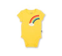 Kite Baby Happy Rainbow Organic Cotton Bodysuit in Yellow | Size: 3-6 m Kite Yellow 3-6 m