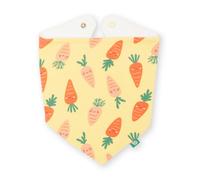 Kite Baby Organic Happy Carrot Bib - One Size - Yellow