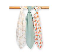 Kite Baby Organic Happy Carrot Muslins - One Size - Multi