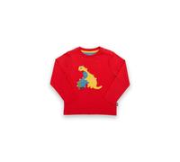 Kite Boy's Dino Hug Organic Cotton T-Shirt in Red | Size: 4 Years Kite Red 4 Years