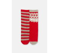 Kite Boy's Fair Isle Cosy Socks Red | Size: 6-12 m Kite Red 6-12 m