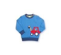Kite Boy's Farmer Cluck Cluck Sweatshirt in Blue | Size: 18-24 m Kite Blue 18-24 m