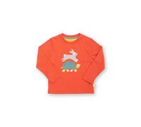 Kite Boy's Hare & Tortoise T-Shirt in Orange | Size: 18-24 m Kite Orange 18-24 m