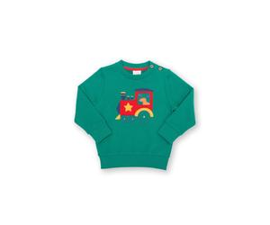 Kite Boy's Moose On The Loose Sweatshirt in Green | Size: 3 Years Kite Green 3 Years