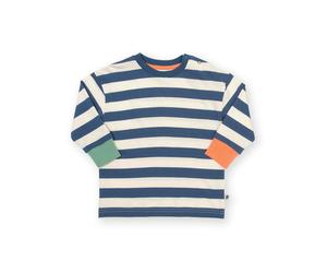 Kite Boys Organic Stripy Top - 9 years - Navy