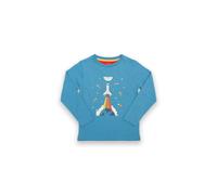 Kite Boy's Rainbow Rocket Organic Cotton T-Shirt in Blue | Size: 3 Years Kite Blue 3 Years
