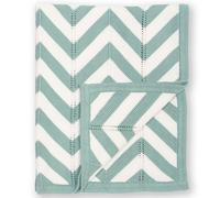 Kite Chevron Knit Blanket Soft Spruce