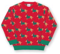 Kite Boy's Daxie Dog Jumper in Red | Size: 9-12 m Kite Red 9-12 m