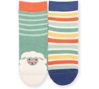 Kite Clothing Kids Baa Baa 90% Cotton 2 Pack Grippy Socks - - Size: XS