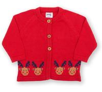 Kite Baby Mr Moose Cardi in Red | Size: 9-12 m Kite Red 9-12 m