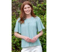 Kite Clothing Netherhay Womens 100% Cotton Muslin Blouse - - Size: 20