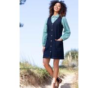 Kite Clothing Purewell Womens Stretch Denim Pinafore Dress - - Size: 14