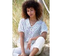 Kite Crendell Organic Cotton Dolly Collar Muslin Blouse Bloom Multi 8
