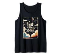 Kite Flying Trust The Wind Fly Kites Tank Top