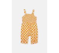 Kite Girl's Baby Girl Groovy Dot Dungarees in Yellow | Size: 1 m Kite Yellow 1 m