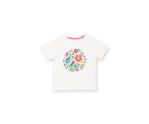 Kite Girl's Growing Brave T-Shirt in Cream | Size: 18-24 m Kite Cream 18-24 m