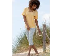 Kite Holt Organic Cotton Cropped Jersey Leggings Meadow Ditsy Soft Multi 10