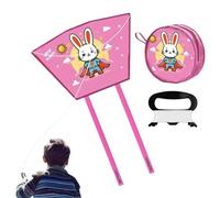 Kite Kit - Funny Handheld Foldable Interactive, Easy Fly Kite Kit Kids Beach Toys with Ergonomic Grip String Reel, Portable Outdoor Flying Gear, Pocket Glider for Boys Girls Children Park Garden