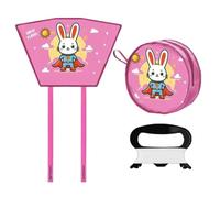 Kite Kit - Funny Handheld Foldable Interactive | Polyester Fabric with Ergonomic Spool String & Wind Catcher Aerodynamic Wings for Beach Outing, Meadow Running, School Recess