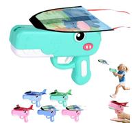 Kite Launcher, Dinosaur Airplane Launcher Toy, Thumb Ejection Kites Toy, 9'' Foam Glider Plane, Foam Rockets with Launcher for Kids, Outdoor Flying Catapult Toy Foam Glider Planes Gifts (D)