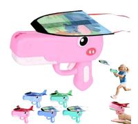 Kite Launcher, Dinosaur Airplane Launcher Toy, Thumb Ejection Kites Toy, 9'' Foam Glider Plane, Foam Rockets with Launcher for Kids, Outdoor Flying Catapult Toy Foam Glider Planes Gifts (E)