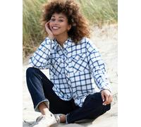 Kite Organic Leigh Oversized Flannel Check Shirt Ecru - XL