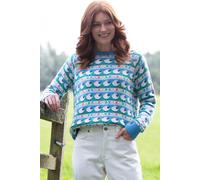 Kite Puncknowle Organic Cotton Knit Jumper In Blue Blue XL