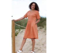 Kite Shore Slub Jersey Dress In Orange Orange S