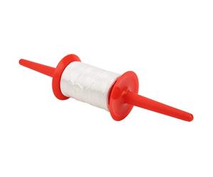 Kite String Spool Winder with 492 Feet Twisted Line, Polyester Kite Reel Handle, 25lb Load Capacity, Easy Grip Flying String for Outdoor Beach Play (Red)