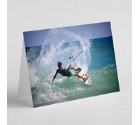 Kite surfing birthday card