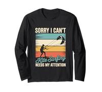 Kite Surfing Design for Kiteboarders - Sorry I Cant Long Sleeve T-Shirt