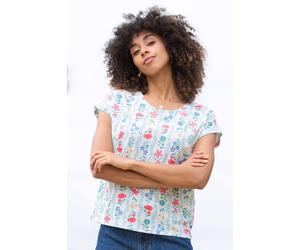 Kite Women's Alum Slub Jersey Top Flower Press | Size: 6
