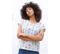 Kite Women's Alum Slub Jersey Top Flower Press | Size: 6 Kite Multicolor 6