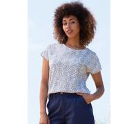 Kite Women's Alum Slub Jersey Top Heritage Floral in Navy | Size: 16 Kite Navy 16