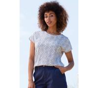 Kite Women's Alum Slub Jersey Top Heritage Floral in Navy | Size: 18