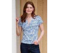 Kite Women's Cheselbourne Jersey Top Full Bloom in Blue | Size: 12